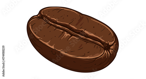 coffe cake on white background