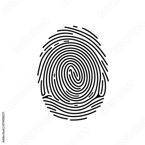 fingerprint vector illustration