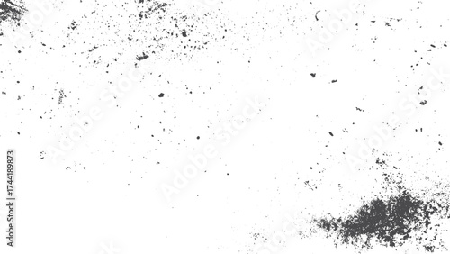 White paper dust grain texture with grunge speck overlay and abstract noise pattern. Speckled halftone grunge background with subtle grain and distressed urban texture. 