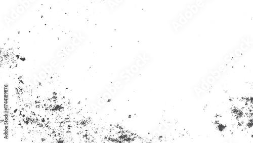 White paper dust grain texture with grunge speck overlay and abstract noise pattern. Speckled halftone grunge background with subtle grain and distressed urban texture. 
