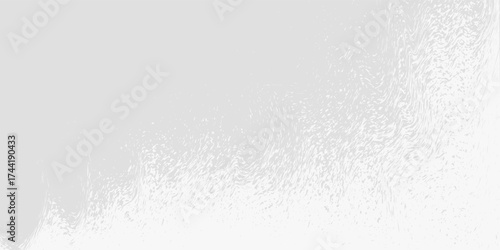 Grey brush stroke background. Gray ink splash on backdrop. Brush background for wallpaper, paint splatter template, dirt banner, watercolor design, dirty texture. Trendy brush background, vector