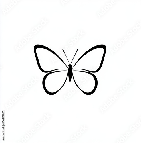 butterfly on white background