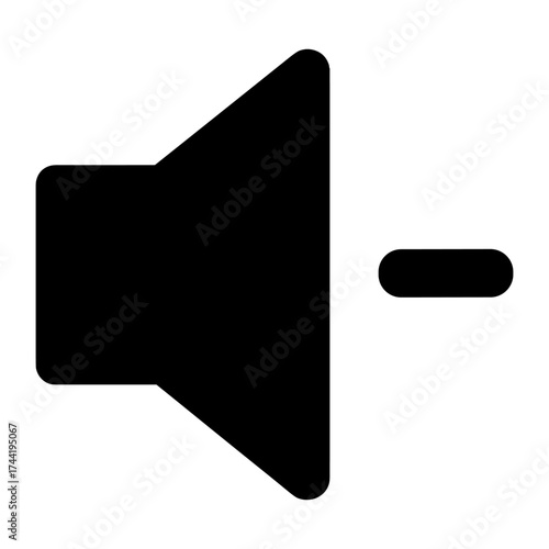 Speaker volume icon with speaker symbol and sound waves