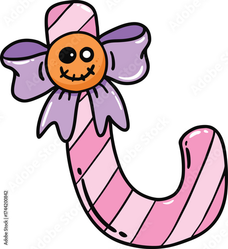 illustration halloween candy hand drawn outline concept