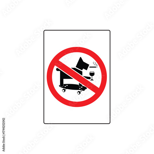 No Foul Language Prohibitive Symbol Sign Vector Illustration for Public Conduct and Policy.