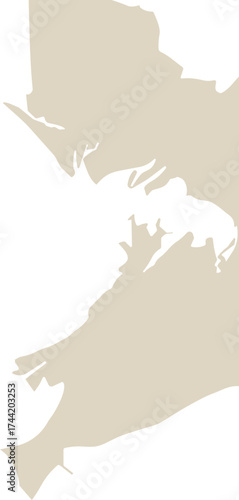 A minimalist abstract silhouette artwork depicts two faces in close connection, rendered in smooth beige tones that convey intimacy, balance, and emotional harmony.