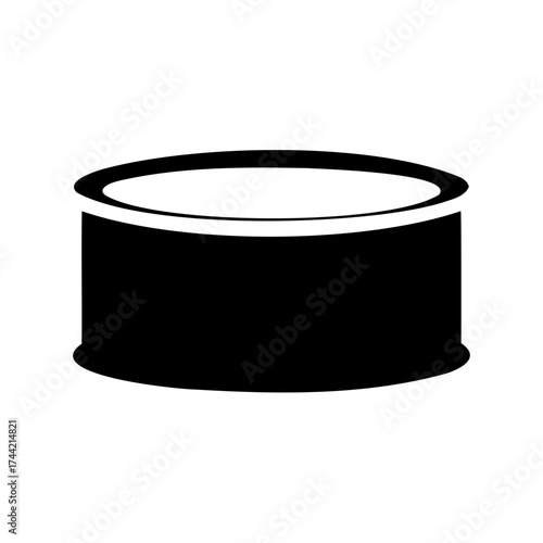 Simple silhouette of a can, great for illustrating food storage and containers