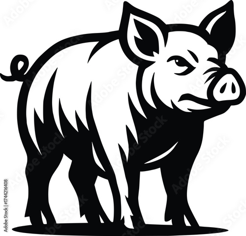 pig vector illustration.eps