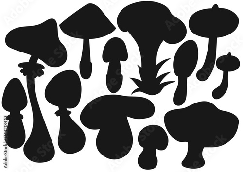 Set of illustrations for postcards, flyers, banners