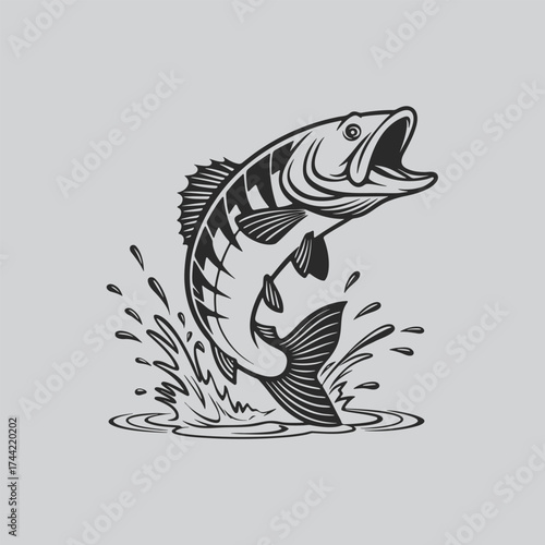 Large mouth Bass Ultimate Fishing Scene Design