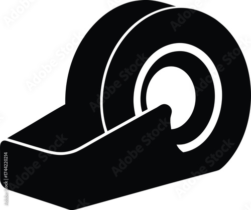 Black silhouette of a Scotch Tape dispenser 