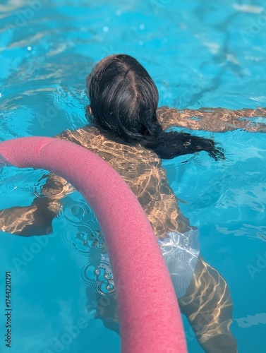 girl in pool