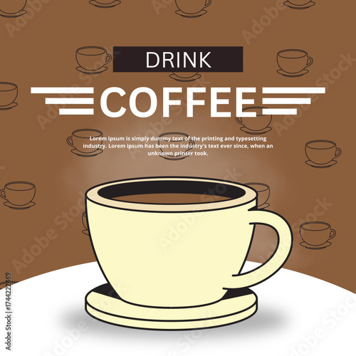 Coffee poster and flyer templates. Templates for marketing, advertising, banners, and posters.