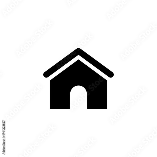 Simple Home Icon A Clean and Minimalist Design for Navigation and User Interface Elements