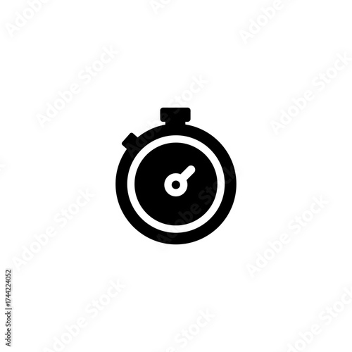 Simple Stopwatch Icon A Timeless Symbol for Tracking Time, Efficiency, and Deadlines