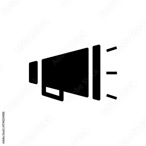 Loudspeaker Announcement Promote Your Message with a Bold, Vector-Based Megaphone Icon Design
