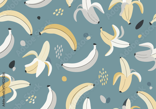 A Playful Parade of Banana Tidbits in Sunny Hues