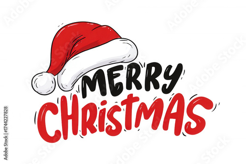 merry christmas cartoon text