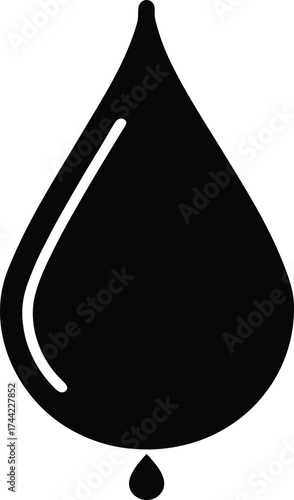 Blood silhouette vector art illustration