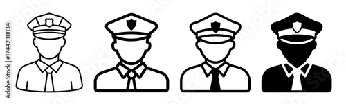 Police officer icons