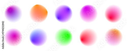 Iridescent chrome drops form irregular freeform organic shapes with soft neon glow. Gradient color mesh backgrounds blend abstract colors smoothly. Perfect transparent PNG for futuristic design.