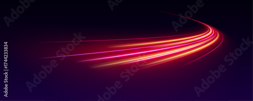 Abstract spiral waves stretch across the space with electric texture and symmetrical fluidity. Bright glowing nodes punctuate the design, adding dynamic rhythm. Great PNG for modern infographic 