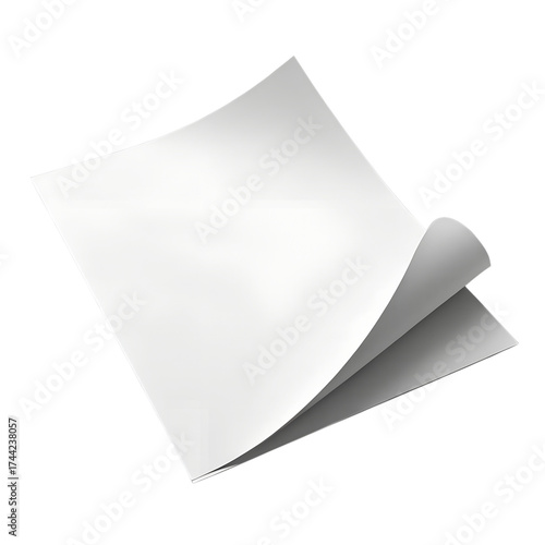 white envelope isolated on white background
