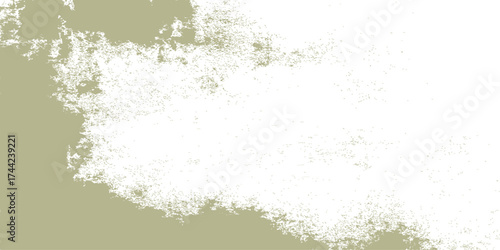 Old textured grunge wall with a blank vintage paper surface, featuring a green floral pattern for an antique retro design background