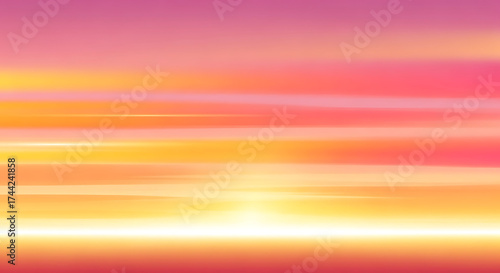 Fototapeta Naklejka Na Ścianę i Meble -  Abstract sunset background with blurred motion effect and warm color palette