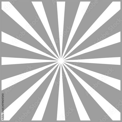Radiating Sunburst Background with Glowing Light Rays