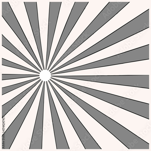 Radiating Sunburst Background with Glowing Light Rays