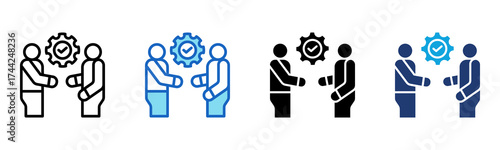 Onboarding icon Multi Style Vector Illustration
