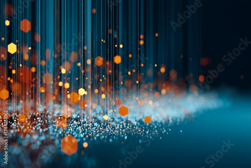 Abstract Christmas light background