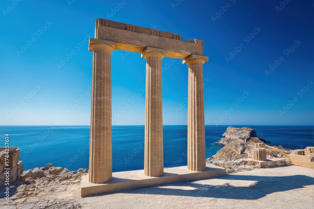 Fototapeta premium ruins of ancient greek temple