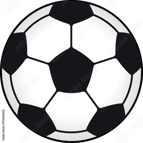 soccer ball, Football isolated on white Background, leather soccer ball, Soccer ball illustration for the web