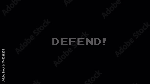 Seamless Dark Background for 8-Bit Pixel Text Animation & Retro Arcade Game Graphics
