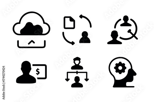 Business Management Icons Set
