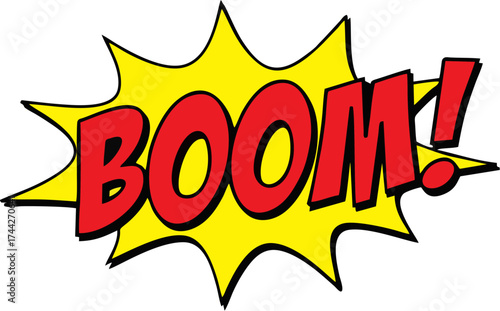 Boom Comic Text Icon