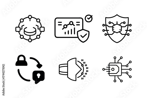 zodiac signs icon set for web and design illustration