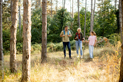 Family enjoys a nature walk...