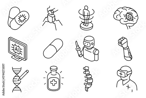 Futuristic medical technology concepts: ai, robotics, and innovations