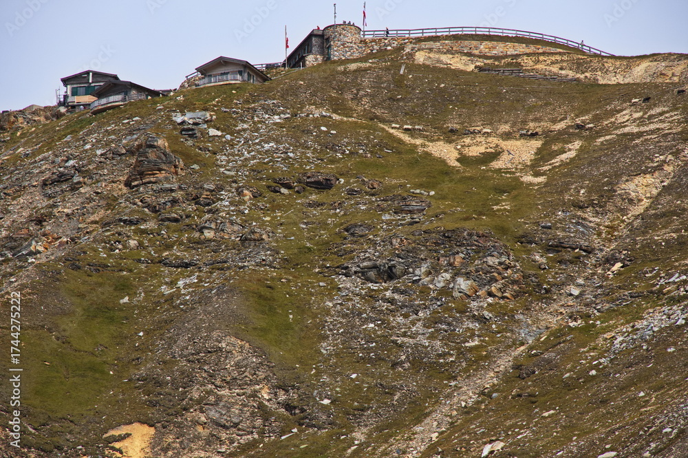 Fototapeta premium Viewpoint Edelweißspitze on the Grossglockner High Alpine Road, Austria, Europe 