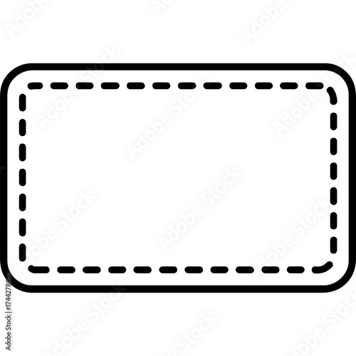 Desk mat outline icon vector