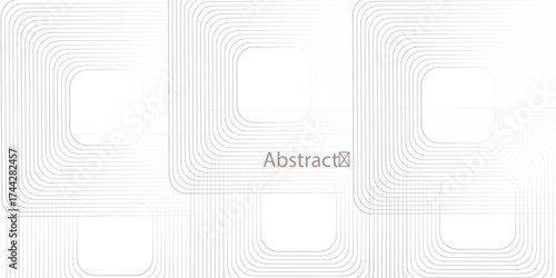 White abstract background. Geometric lines pattern. Modern white gradient lines. Futuristic technology graphic design.