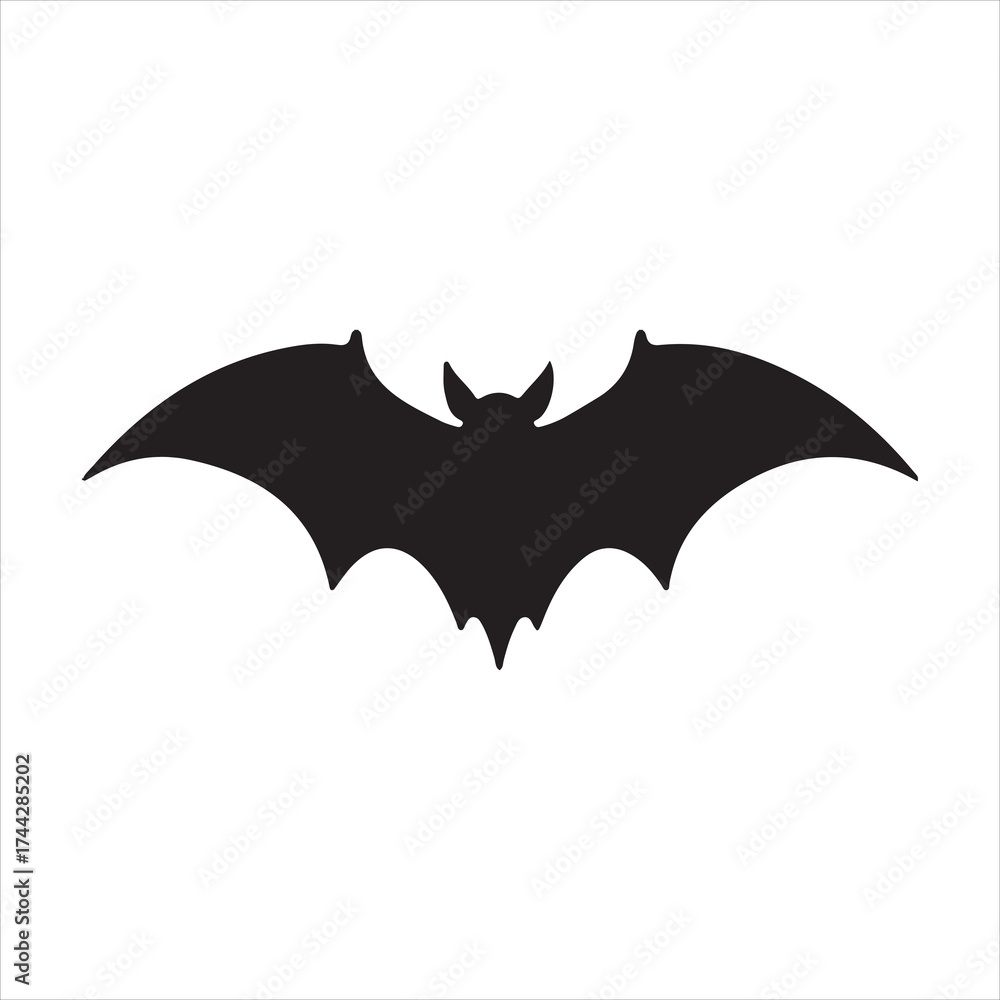Naklejka premium Bat silhouette