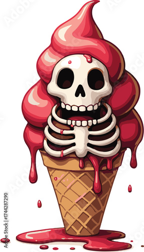 cartoon ice cream vector file 