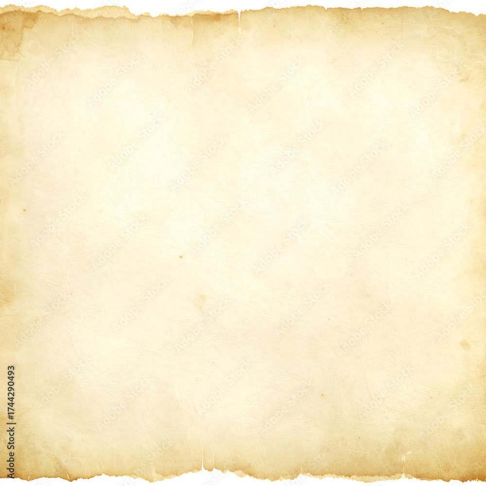 Obraz premium Aged Paper with Textured Edges and Faded Color
