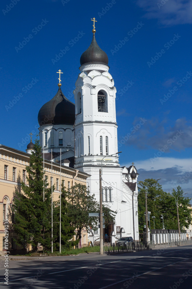 Fototapeta premium Lomonosov Palace and Park Complex of the 18th century on the shore of the Gulf of Finland.