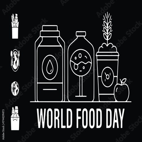 Celebrating World Food Day with Healthy Beverages Fruits and Grains Promoting Food Security and Sustainable Eating Habits