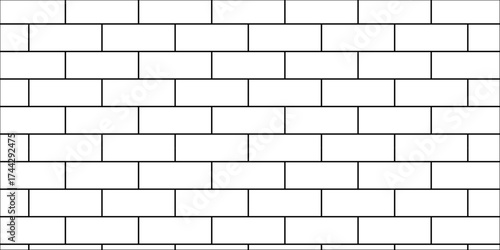 white brick wall row. brick pattern. texture pattern with row wallpaper pavement tile design.